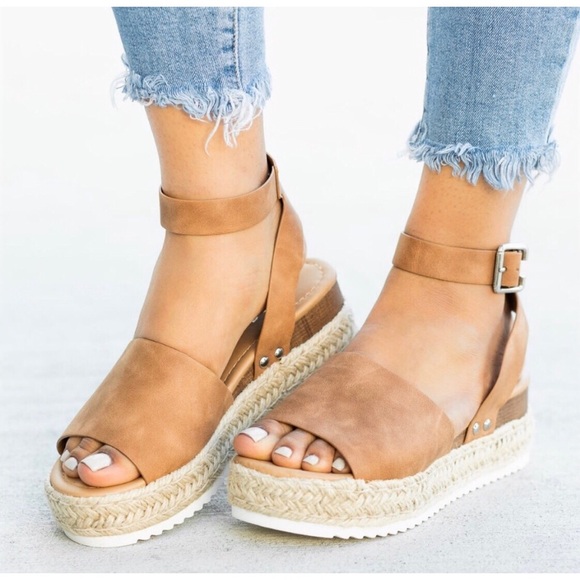 beachlover420 Shoes - 💥SALE💥 MUST HAVE CAMEL⚡️Flat Wedge Espadrilles!